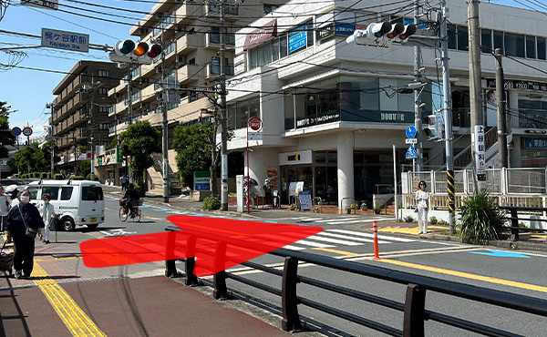 東急田園都市線「梶が谷駅」からのアクセスのイメージ画像です